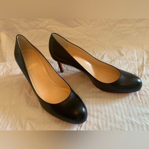 Christian Louboutin Prorata 90 calf black round toe pumps